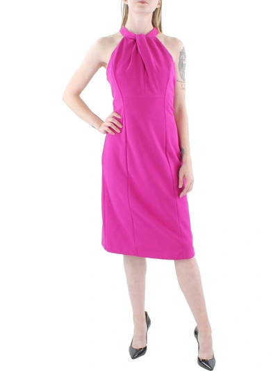 Shop Julia Jordan Womens Halter Midi Sheath Dress In Multi