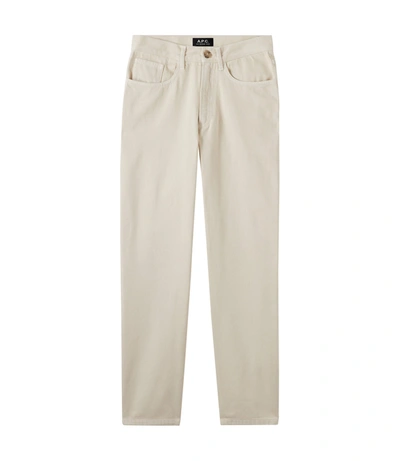 Shop Apc Martin F Jeans In White