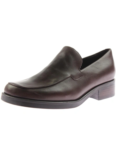 Shop Franco Sarto Bocca Womens Solid Slip On Loafers In Brown