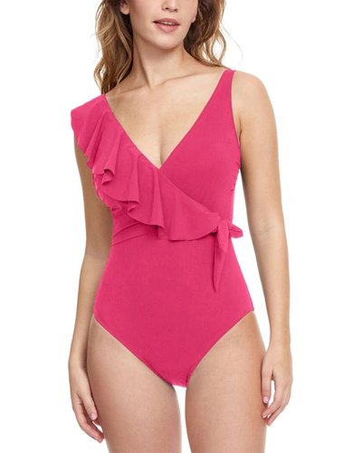 Shop Profile By Gottex One-piece Halter In Pink