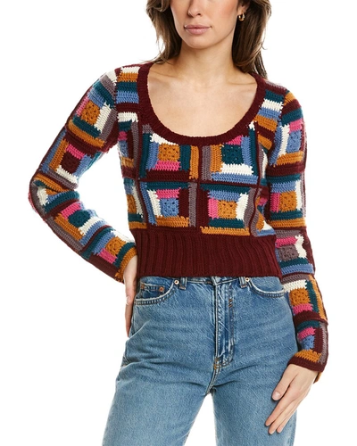 Shop Sea Ny Camryn Wool Sweater In Multi