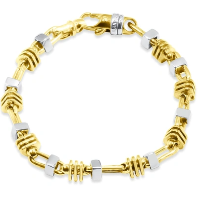 Shop Pompeii3 Men's Link 14k Gold (54gram) Or Platinum (88gram) 6-7mm Bracelet 9.25"