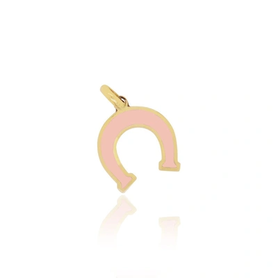 Shop The Lovery Lapis Horseshoe Charm In Multi