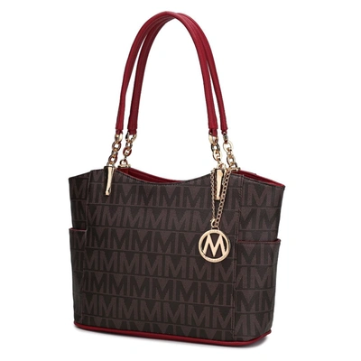 Mkf Collection By Mia K Braylee M Signature Tote Handbag In Brown