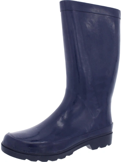 Shop Sugar Raffle Womens Waterproof Tall Rain Boots In Blue
