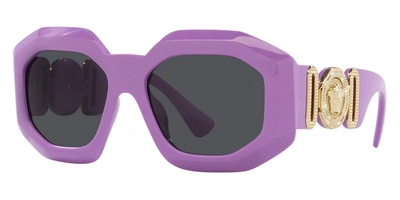 Shop Versace Women's Ve4424u-536687 Fashion 56mm Violet Sunglasses In Purple