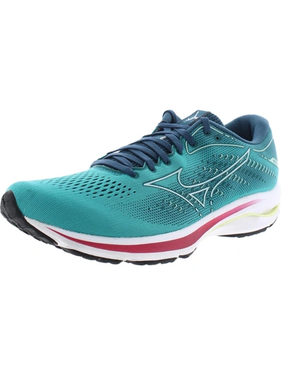 Shop Mizuno Womens Fitness Workout Running Shoes In Blue