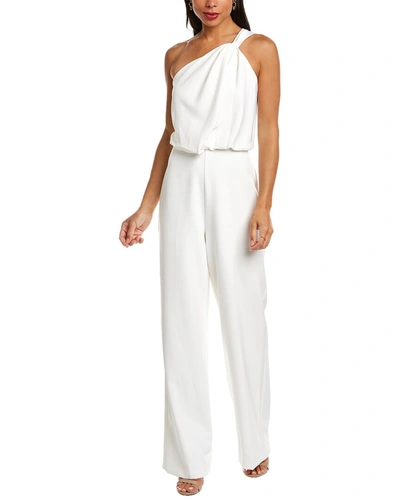 Halston white hot sale jumpsuit