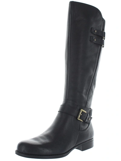 Shop Naturalizer Jackie Womens Leather Knee-high Riding Boots In Black