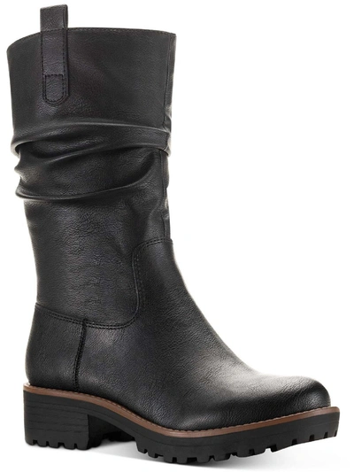 Sun + Stone Nelliee Womens Lug Sole Zipper Mid-calf Boots In Multi