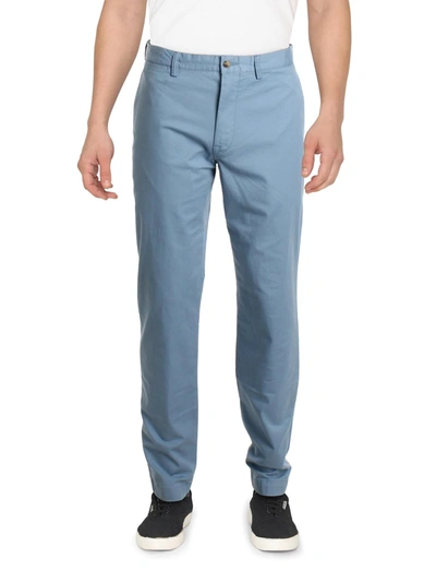 Shop Polo Ralph Lauren Mens Twill Straight Fit Chino Pants In Blue