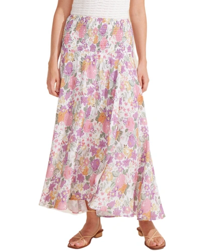 Shop Auguste Camila Shirred Waist Maxi Skirt In Pink