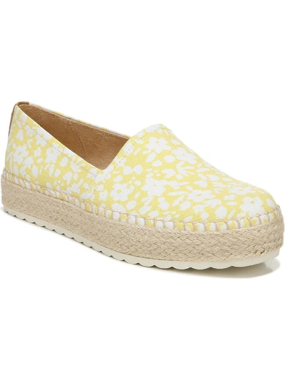 Dr. Scholl's Shoes Sunray Womens Faux Suede Slip On Platforms In Multi