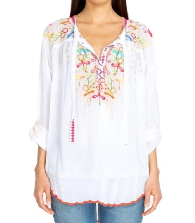 Shop Johnny Was Dragonfly Blouse In White