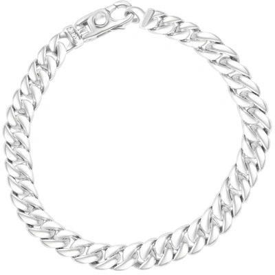 Shop Pompeii3 Men's Cuban Link 14k Gold (43gram) Or Platinum (69gram) 8mm Bracelet 8.5" In Silver