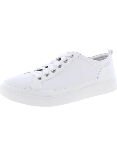 Shop Vionic Winny Womens Leather Lace Up Casual And Fashion Sneakers In White