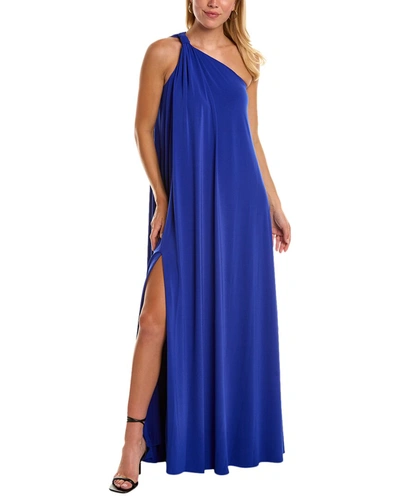 Shop Halston Andra Gown In Blue