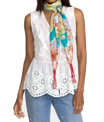 Shop Johnny Was Rivoray Scarf In Multi In Blue