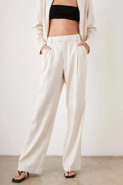 Shop Rails Pinstripe Marnie Pant In Ivory In Multi