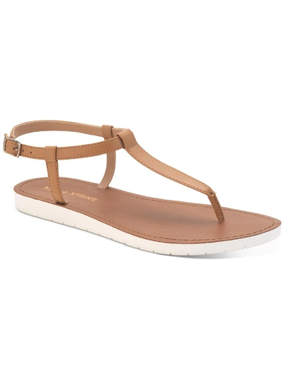 Shop Sun + Stone Kristi Womens Faux Leather Slingback Flat Sandals In Multi