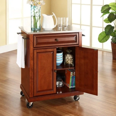 Crosley Furniture Compact Granite Top Kitchen Cart