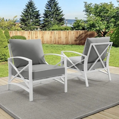 Shop Crosley Furniture Kaplan 2-piece Outdoor Chair Set
