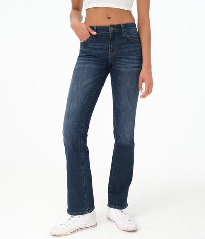 Shop Aéropostale Women's Premium Seriously Stretchy Mid-rise Bootcut Jean In Blue