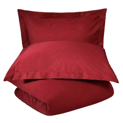 Superior 300-thread Count Breathable Cotton Percale Deep Pocket Solid Duvet Cover Set