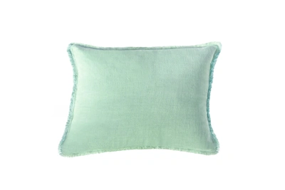 Shop Anaya Mint Green Linen Pillow