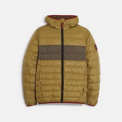 Shop Coach Outlet Packable Down Jacket In Multi