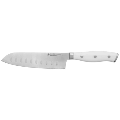 Shop Henckels Forged Accent Hollow Edge Santoku Knife - White Handle