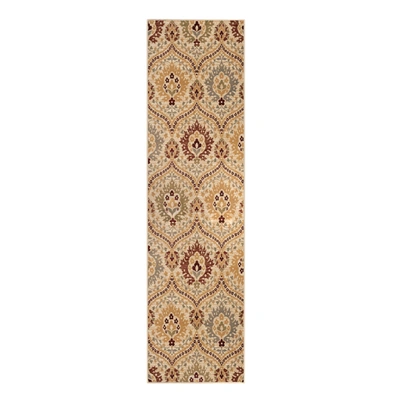 Superior Traditional Oriental Floral Damask Polypropylene Indoor Area Rug Or Runner