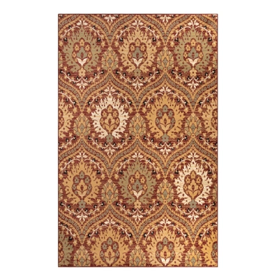 Superior Traditional Oriental Floral Damask Polypropylene Indoor Area Rug Or Runner