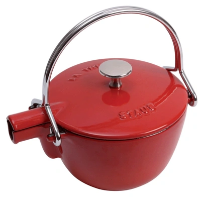 Shop Staub Cast Iron 1-qt Round Tea Kettle