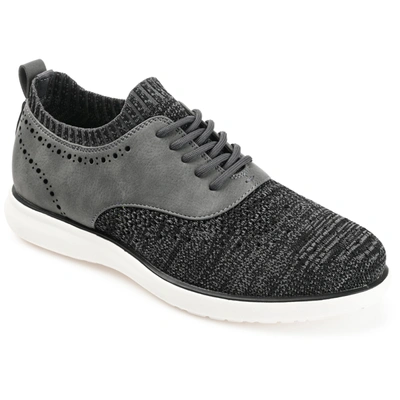 Shop Vance Co. Waller Knit Casual Dress Shoe In Grey