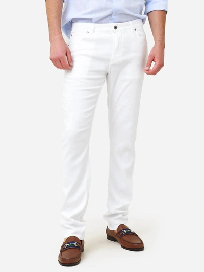 Shop Johnnie-o Men's Lino 5-pocket Chino Pant In White
