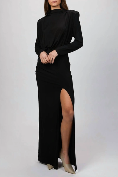 Shop Byvarga Stella Jersey Dress In Black