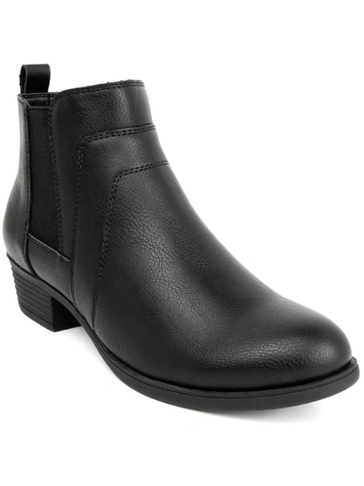 Shop Sugar Trixy 2 Womens Faux Leather Ankle Ankle Boots In Black