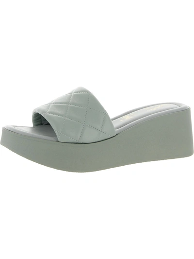 Seychelles High Note Womens Slip-on Leather Slide Sandals In Multi
