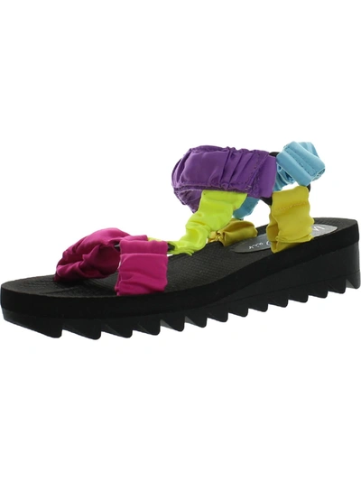 Shop Wild Pair Kendie Womens Comfort Sole Ankle Strap Wedge Sandals In Multi