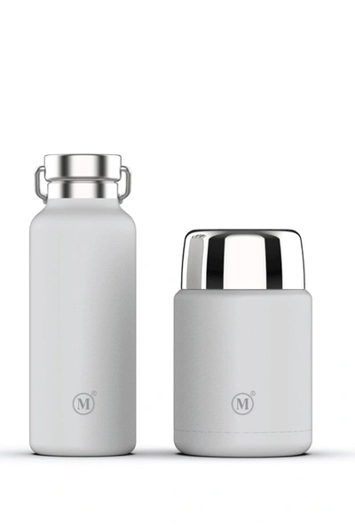 Shop Minimal Insulated Food Jar + Flask - 17oz Set, White