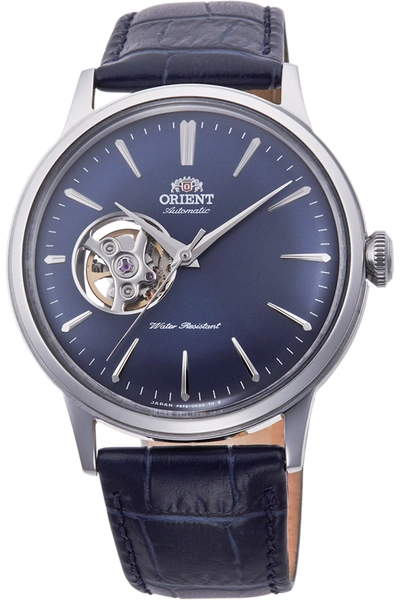 Shop Orient Men's Ra-ag0005l10b Classic Bambino 41mm Manual-wind Watch In Blue