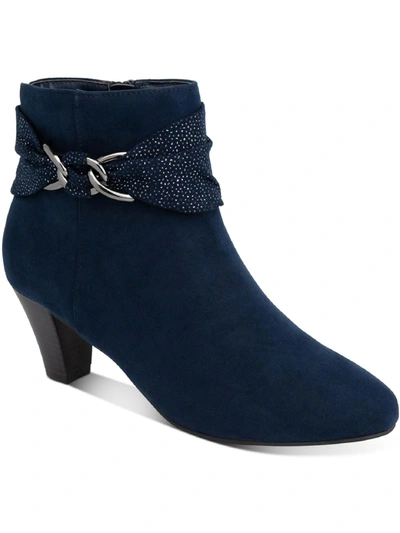 Shop Karen Scott Casee Womens Laceless Dressy Booties In Blue