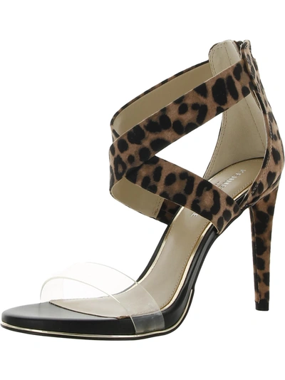 Shop Kenneth Cole New York Brooke Cross Sandal Womens Zipper Open Toe Heel Sandals In Brown