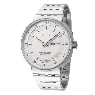 Shop Mido Men's M83404b111 All Dial 40mm Automatic Watch In Silver