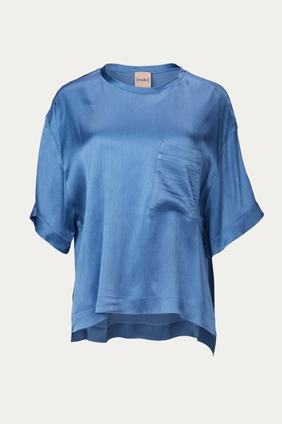 Shop Nude T-shirt In Blue