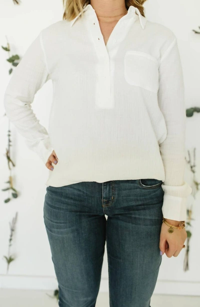 Shop Jack By Bb Dakota All Buttoned Up Collared Shirt In White