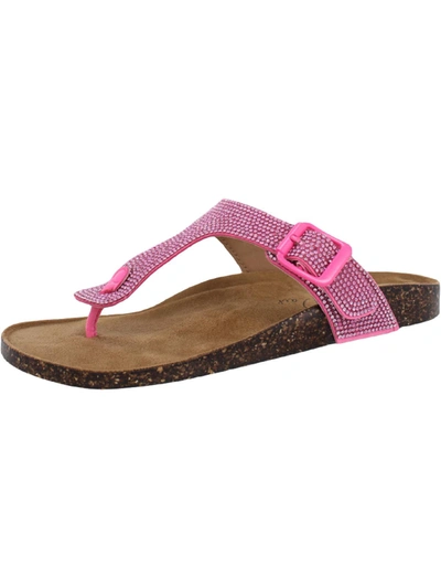 Shop Wild Pair Barnett Womens Casual Footbed Thong Sandals In Multi