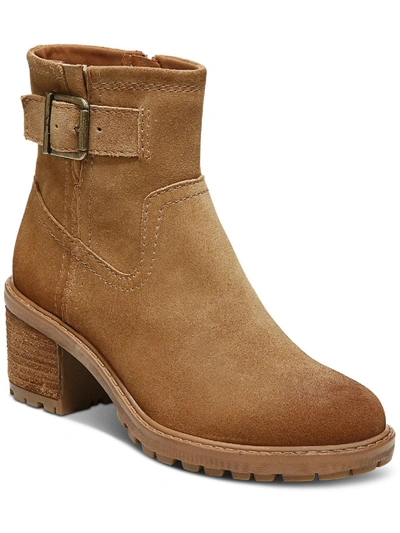Shop Zodiac Gannet Womens Zipper Lug Sole Ankle Boots In Brown