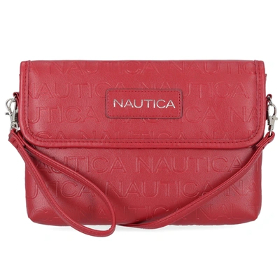 Shop Nautica Womens Mini Wristlet Crossbody Bag In Red